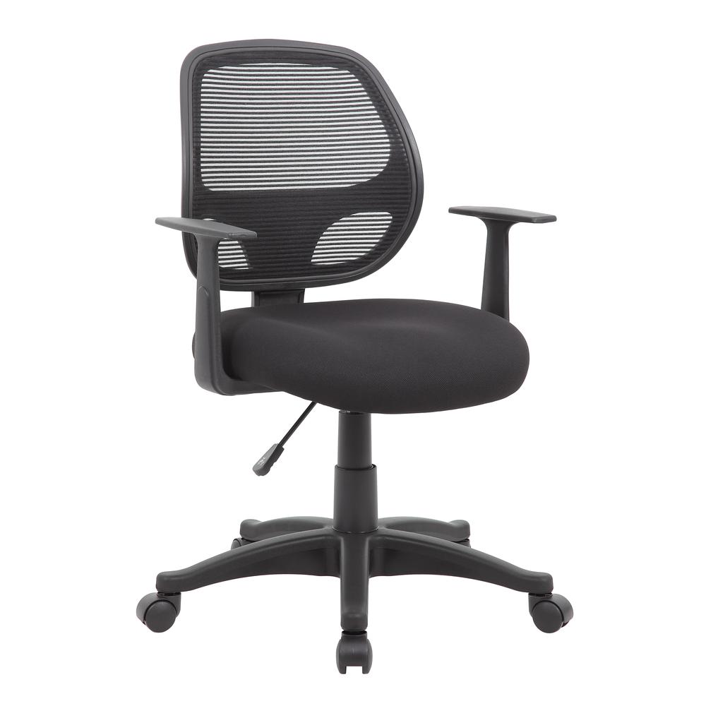 Boss Commercial Grade Mesh Task Chair W/ T-Arms. Picture 1