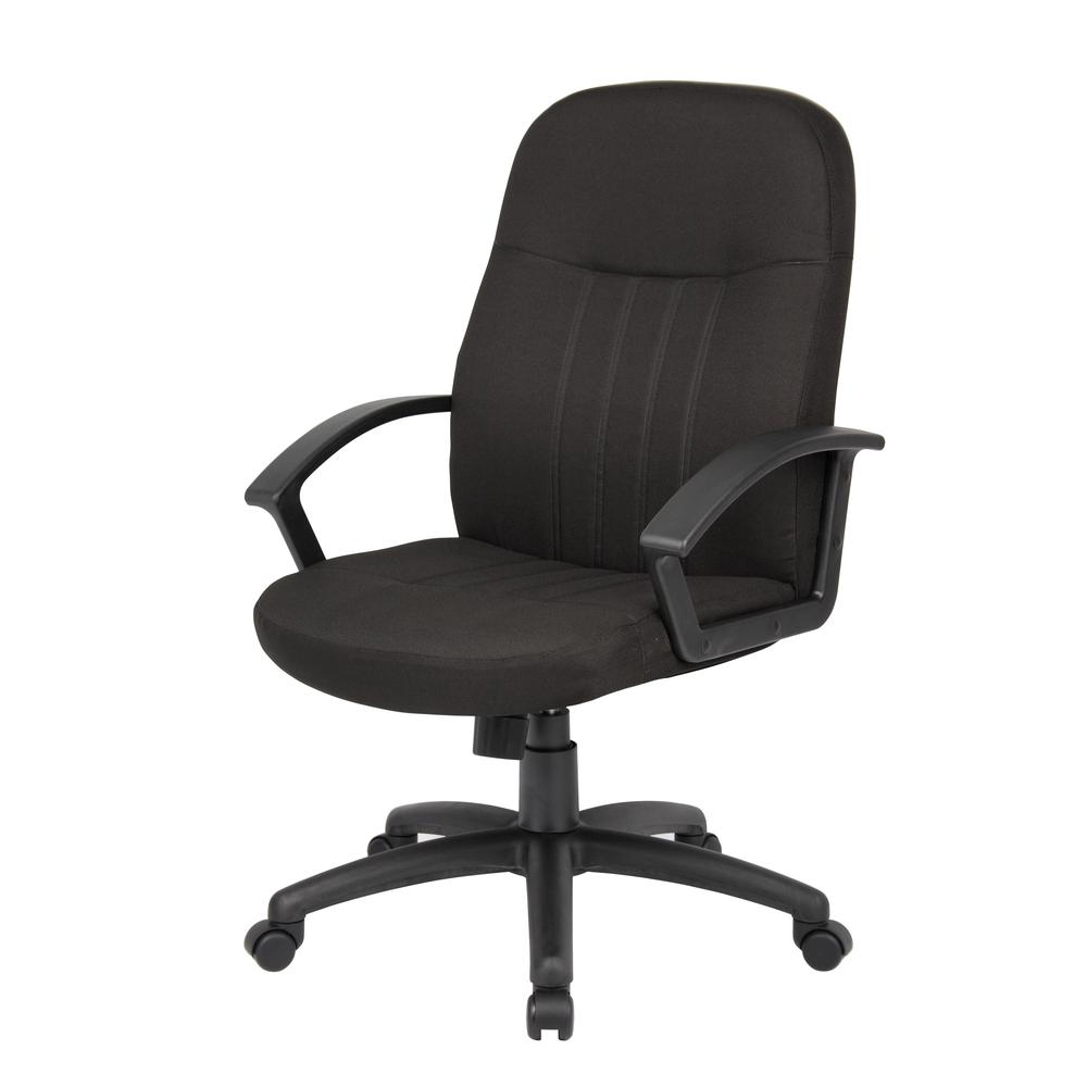 Boss Mid Back Fabric Managers Chair In Black. Picture 2