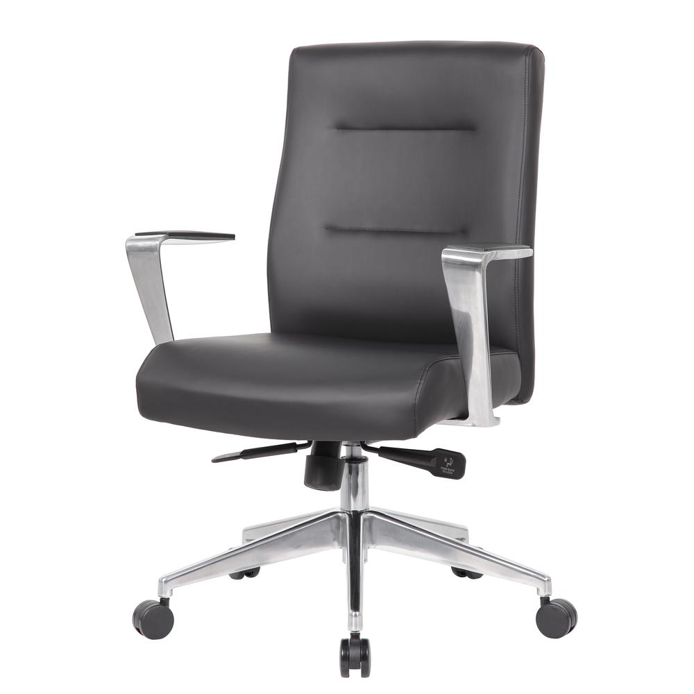 Boss Modern Conference Chair with Aluminum Arm & Base. Picture 3