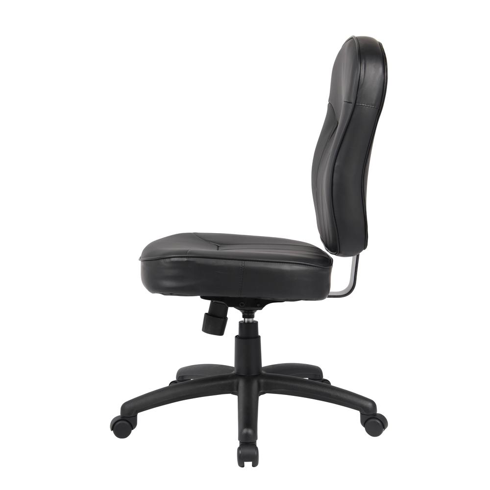 Boss Black Leather Task Chair. Picture 5