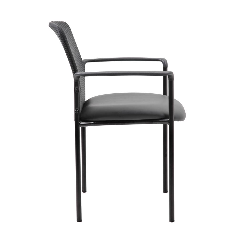 Boss Caressoft and Mesh Guest Chair, Black. Picture 5
