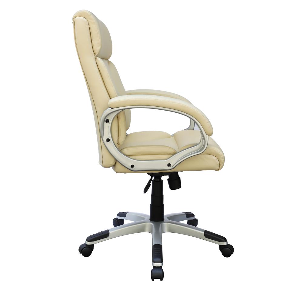 Boss Modern Mid Back Executive Chair, Ivory. Picture 2