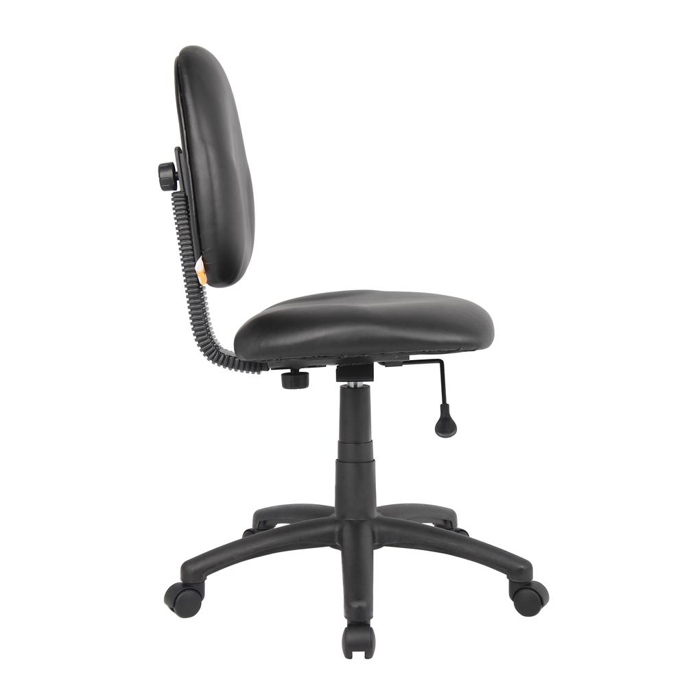 Boss Diamond Task Chair In Black Caressoft. Picture 7