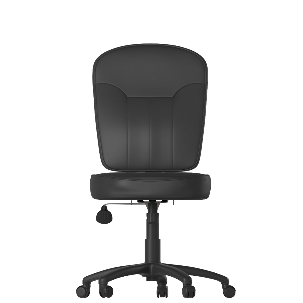 Boss Black Leather Task Chair. Picture 6