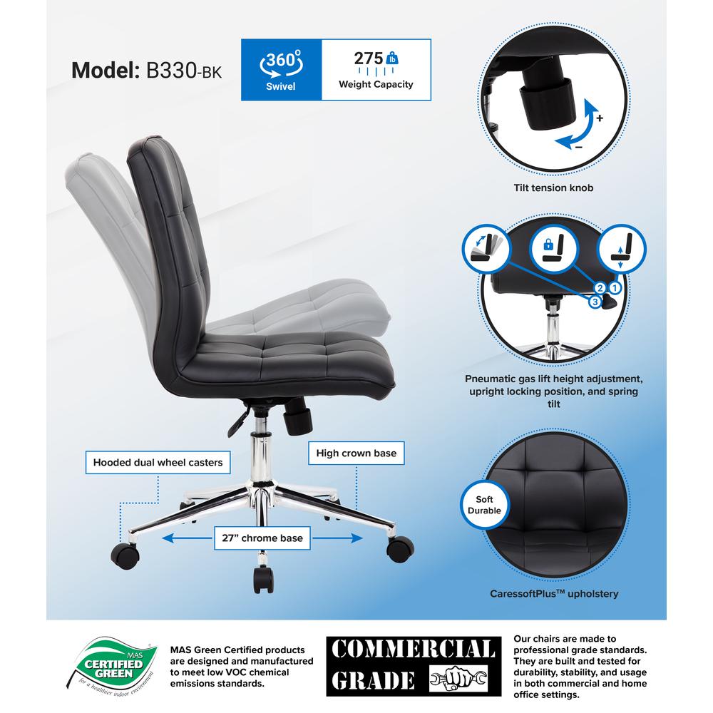Boss Modern Office Chair - Black. Picture 11