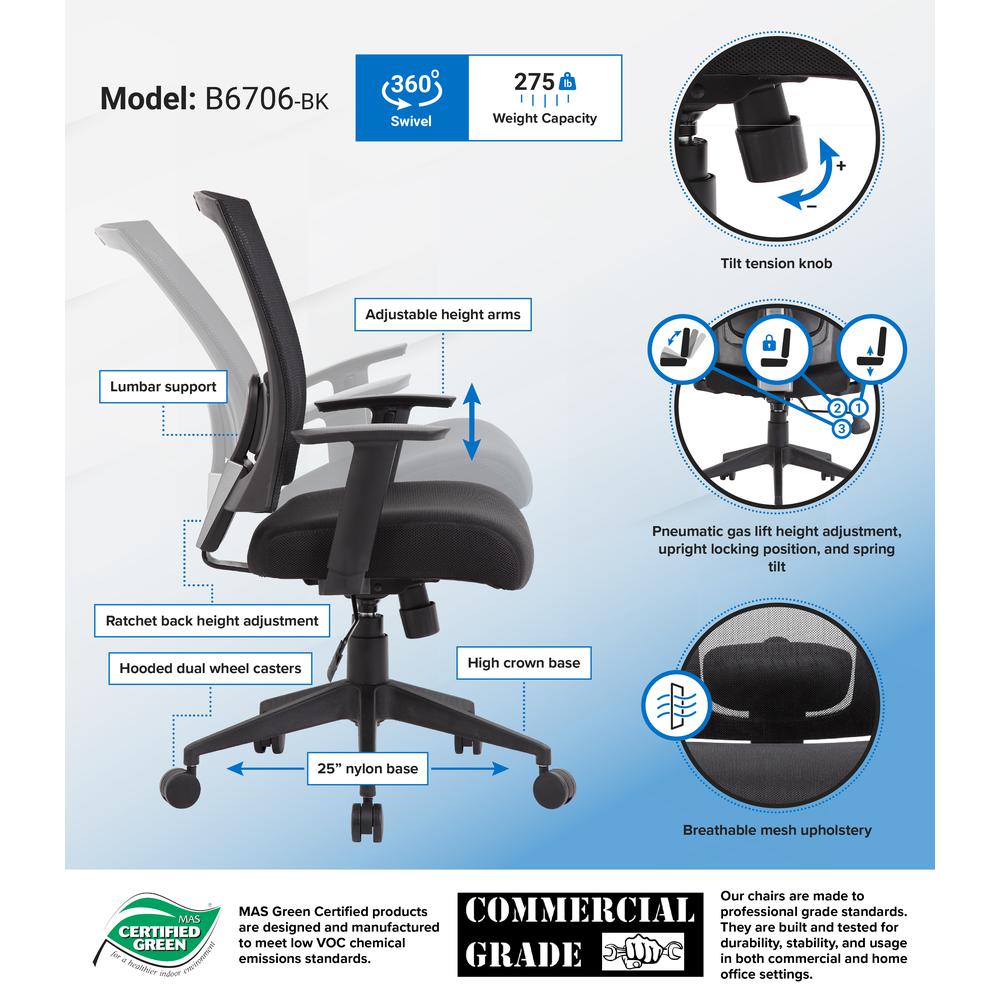 Boss Mesh Back Task Chair. Picture 6