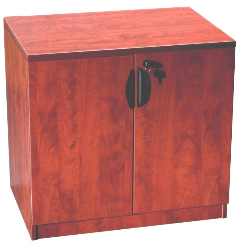 Boss Storage Cabinet - Cherry. Picture 1