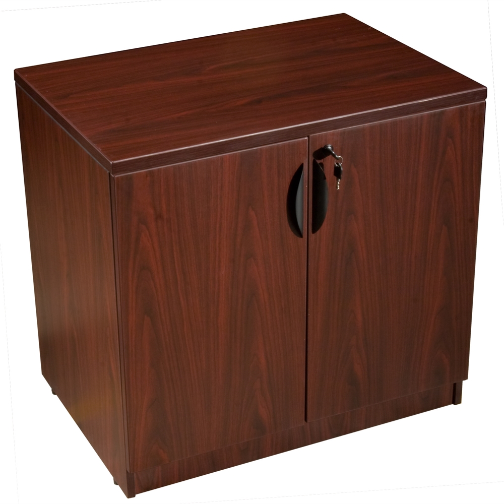 Boss Storage Cabinet - Mahogany. Picture 1