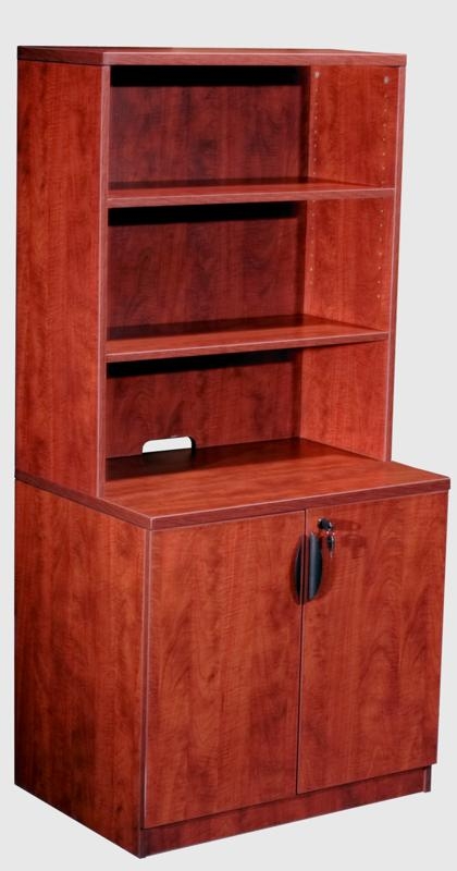 Boss Storage Cabinet - Cherry. Picture 2