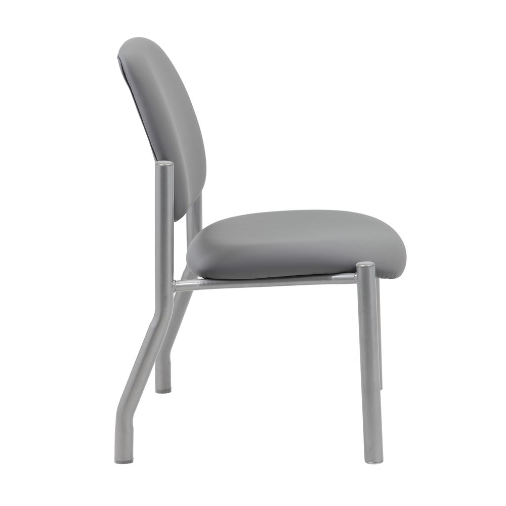 Boss Armless Guest Chair, 300 lb. weight capacity. Picture 4