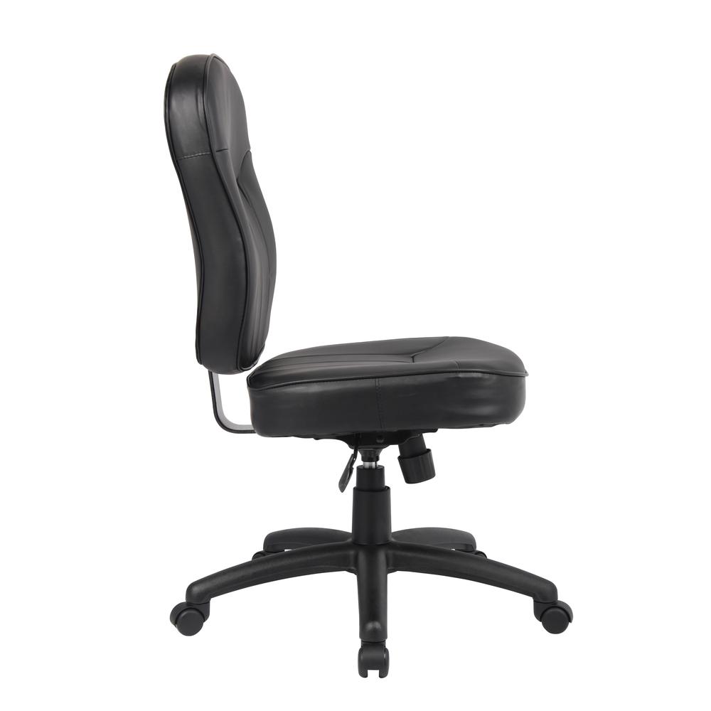 Boss Black Leather Task Chair. Picture 4