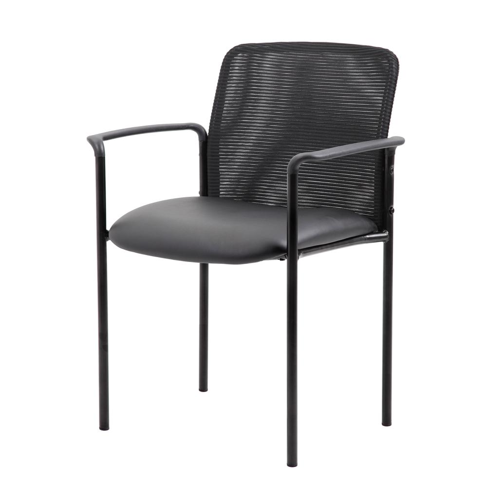 Boss Caressoft and Mesh Guest Chair, Black. Picture 4