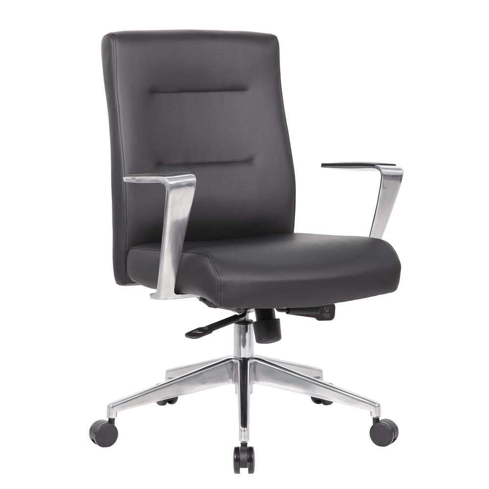 Boss Modern Conference Chair with Aluminum Arm & Base. Picture 2