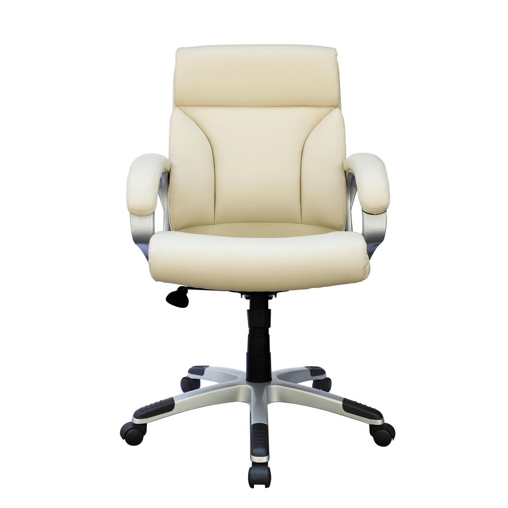 Boss Modern Mid Back Executive Chair, Ivory. Picture 3