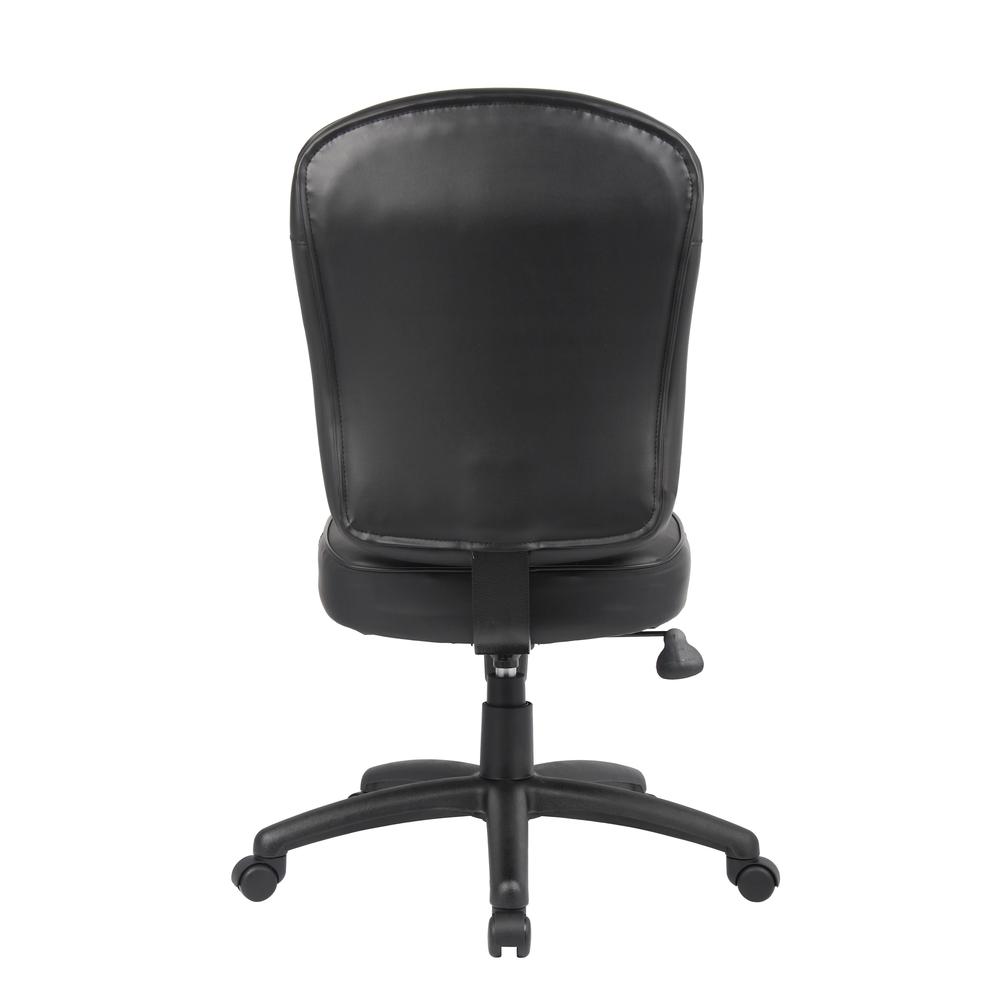 Boss Black Leather Task Chair. Picture 2