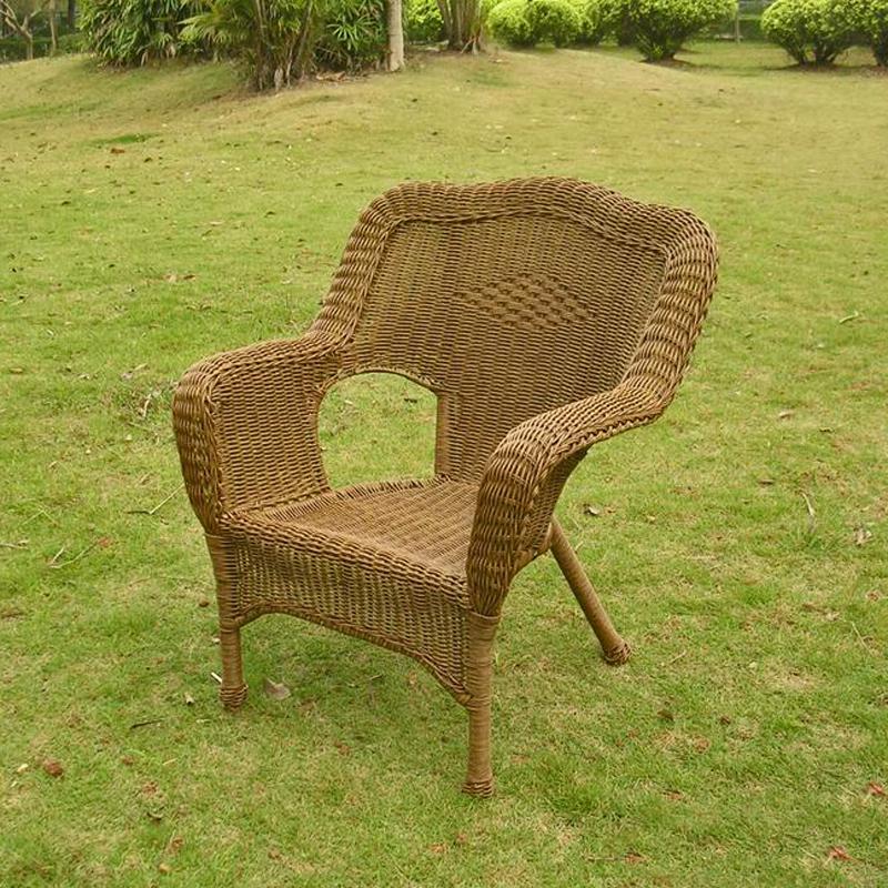 Camelback Resin Wicker Patio Chairs (Set of 2). Picture 1