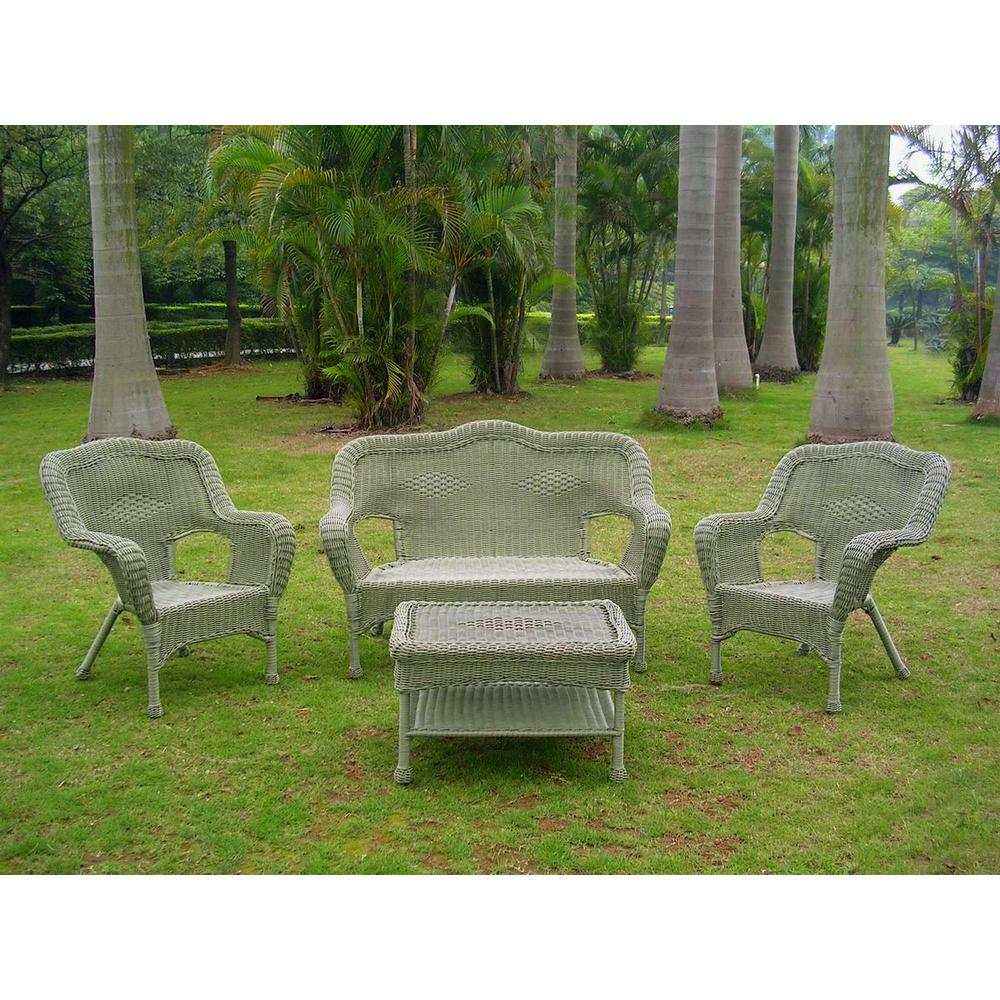 Four Piece Maui Outdoor Seating Group. The main picture.