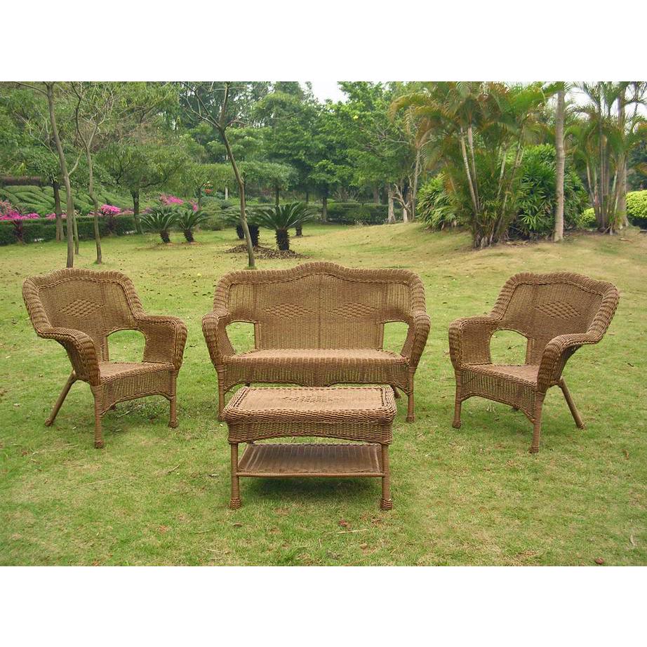 Four Piece Maui Outdoor Seating Group. Picture 1