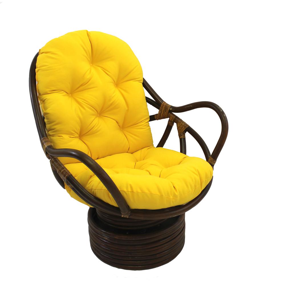 Swivel Rocker with Twill Cushion. Picture 1