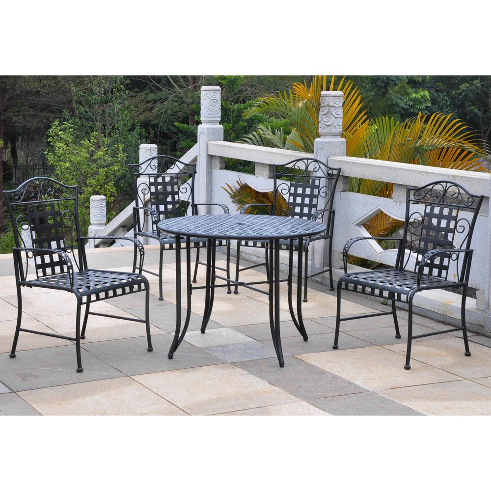 Mandalay Set of 5 Outdoor Dining Group. Picture 1