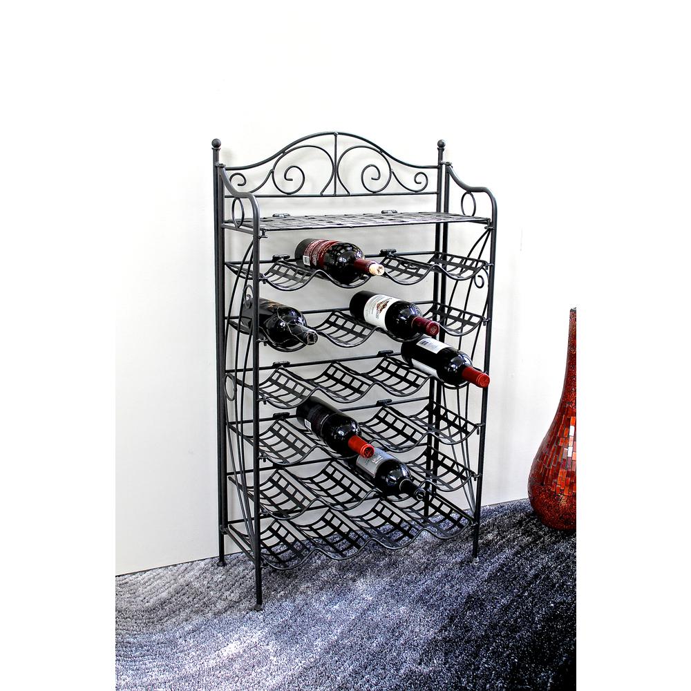Iron 24-Bottle Wine Rack. The main picture.