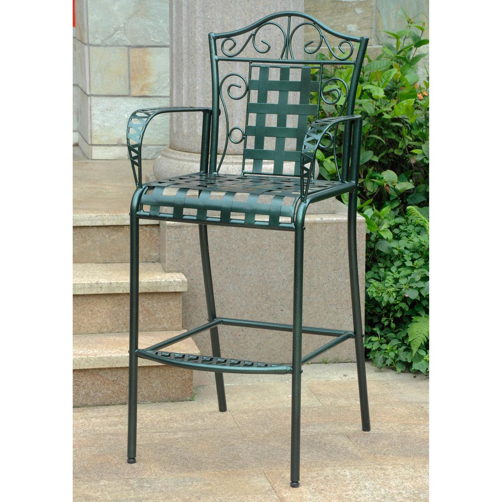 Set of 2 Mandalay Iron Bar Height Chair. Picture 1