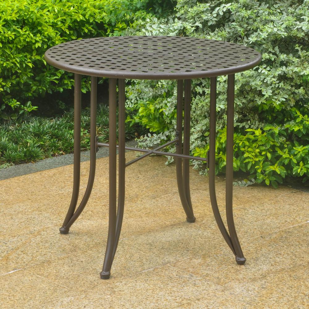 Mandalay Iron Patio Bistro Table. Picture 1