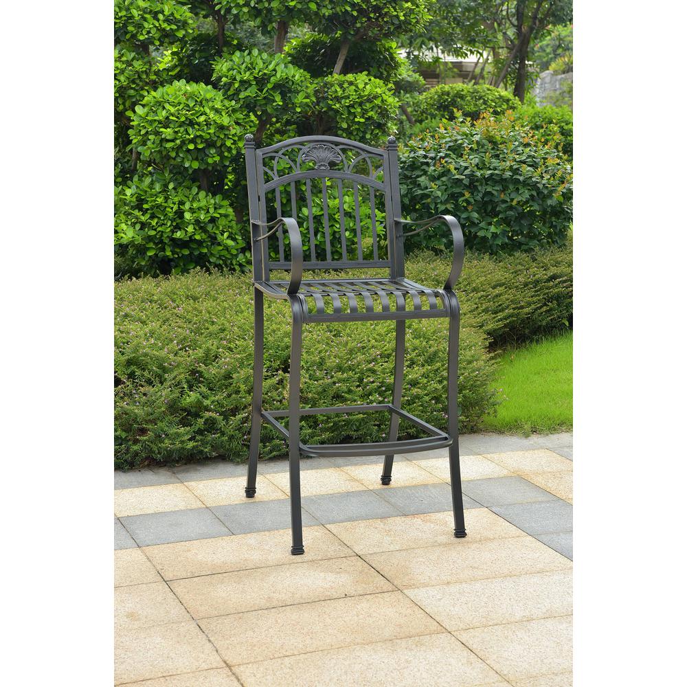 Segovia Iron Bar Height Arm Chair. Picture 1