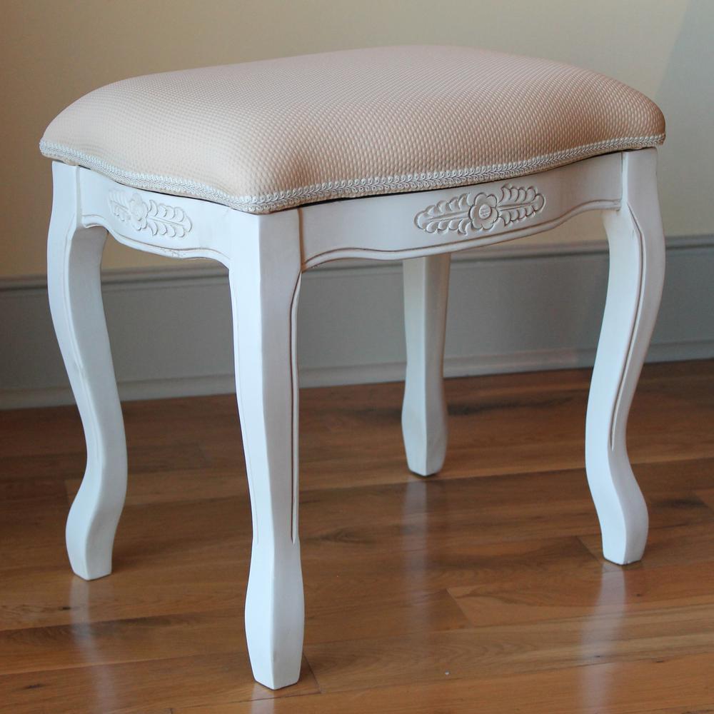 Vanity Stool with Cushion Top. Picture 1