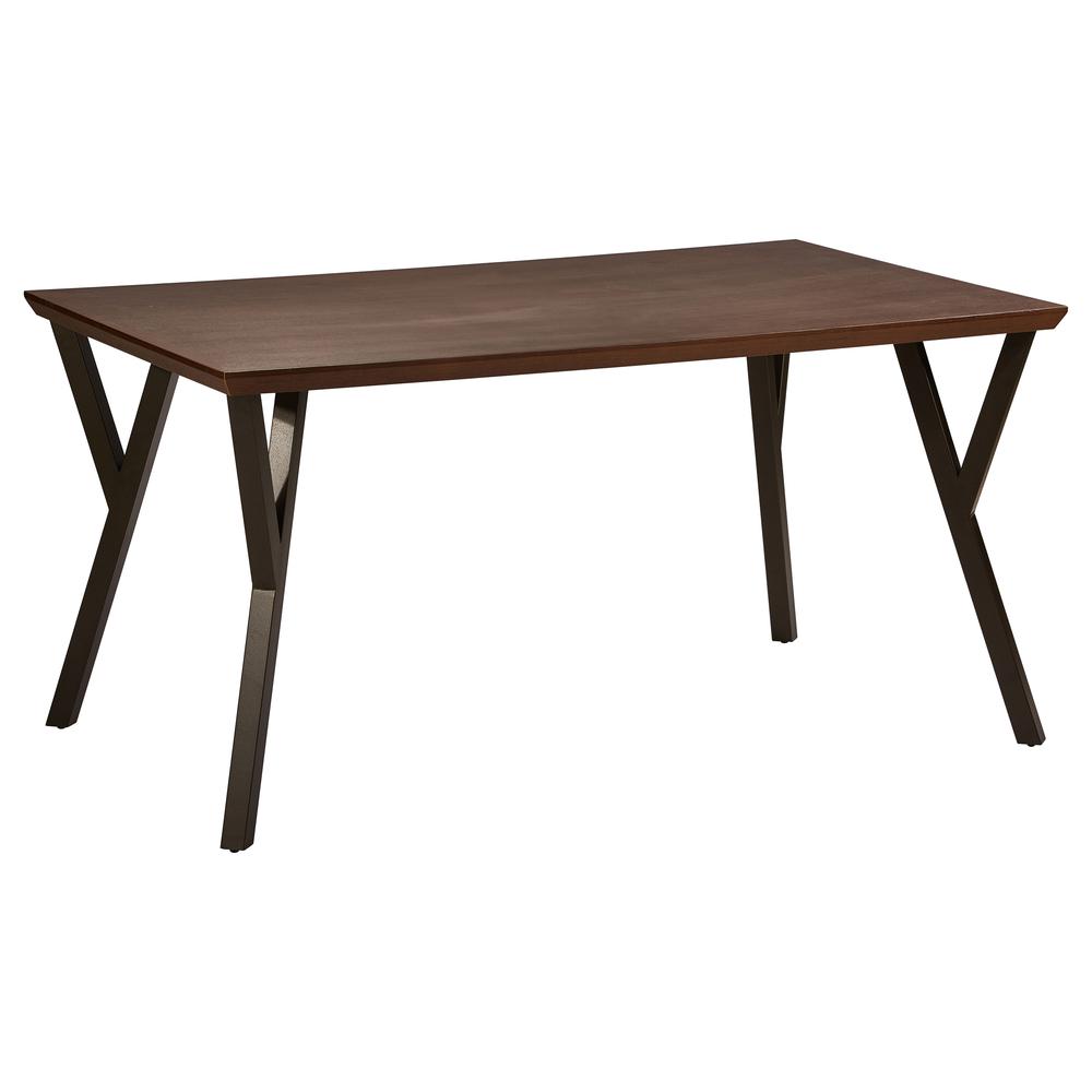 Hamburg Contemporary Contemporary MDF/Metal Dining Table. Picture 1