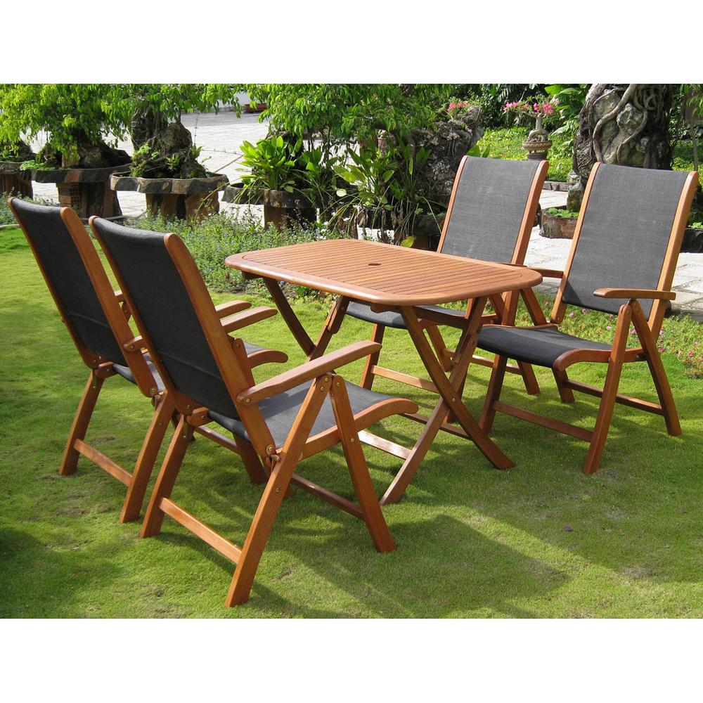Tordera Royal Tahiti Set of Five Dining Group. The main picture.