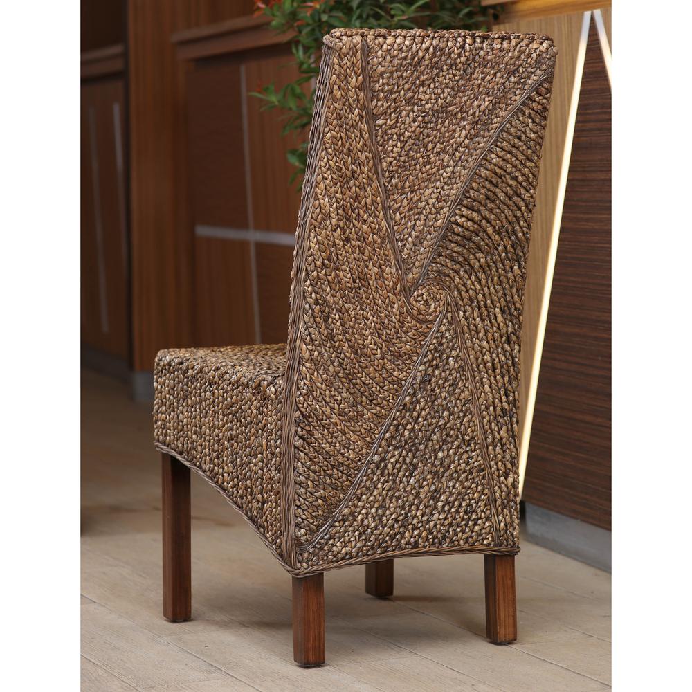 Lambada Hyacinth Spiral Design Chair. Picture 1