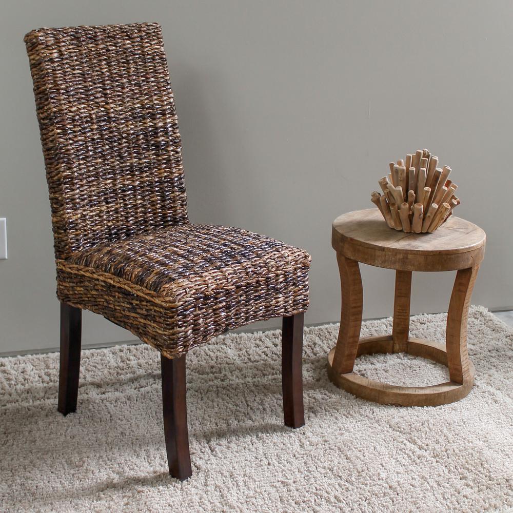 Set of Two Louisa Abaca Cushioned Seat Dining Chair. Picture 2