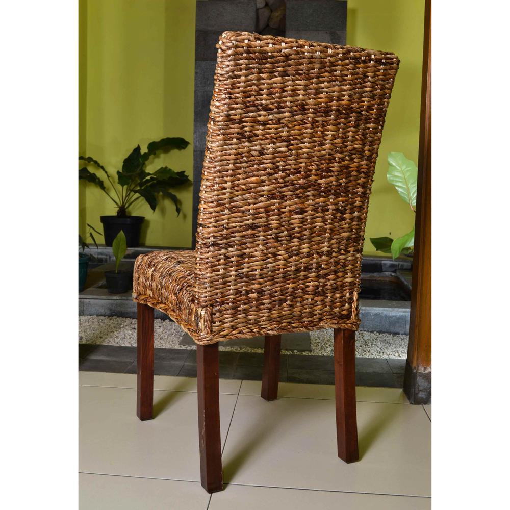 Set of Two Louisa Abaca Cushioned Seat Dining Chair. Picture 1