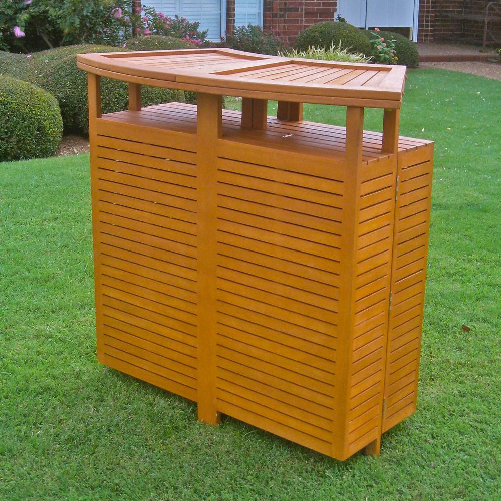 Royal Tahiti Outdoor Wood Fold Out Bar. Picture 1