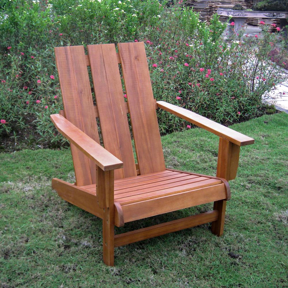 Acacia Large Square Back Adirondack Chair. The main picture.