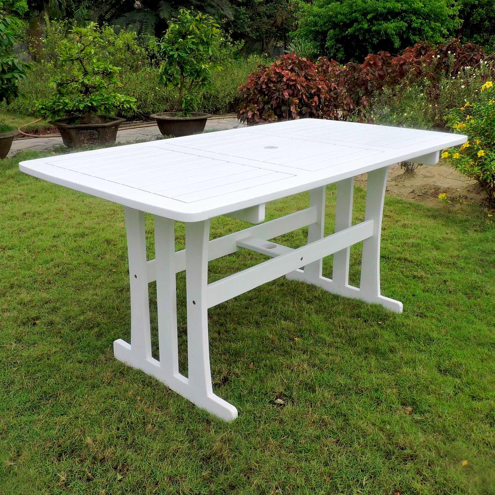 Acacia Rectangular Dining Table. Picture 1