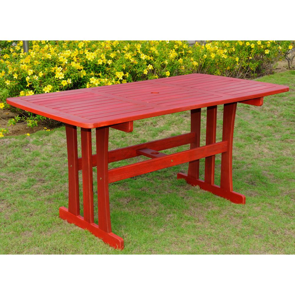 Acacia Rectangular Dining Table. Picture 1