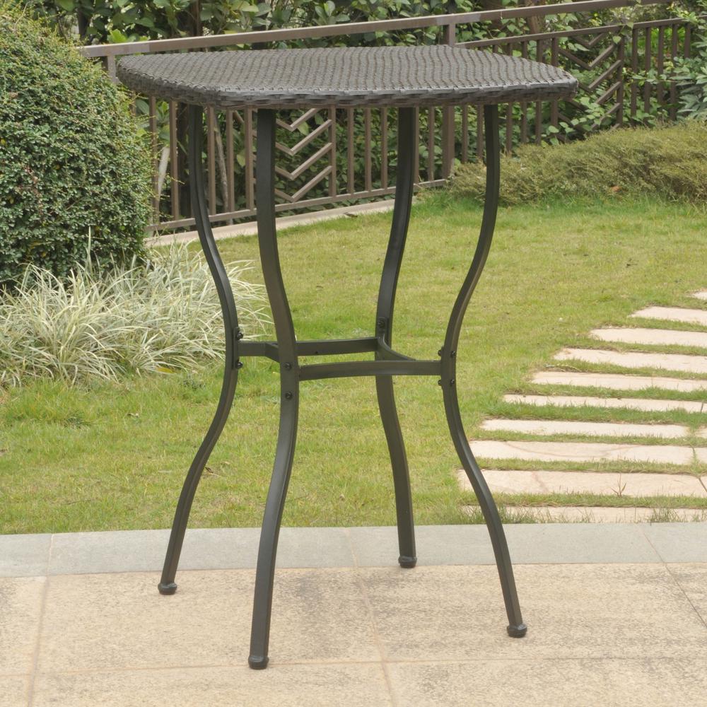 Valencia Resin Wicker/Steel Bar Height Table. Picture 1