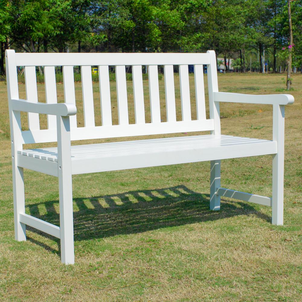 Acacia Wood 49-inch Bench. Picture 1