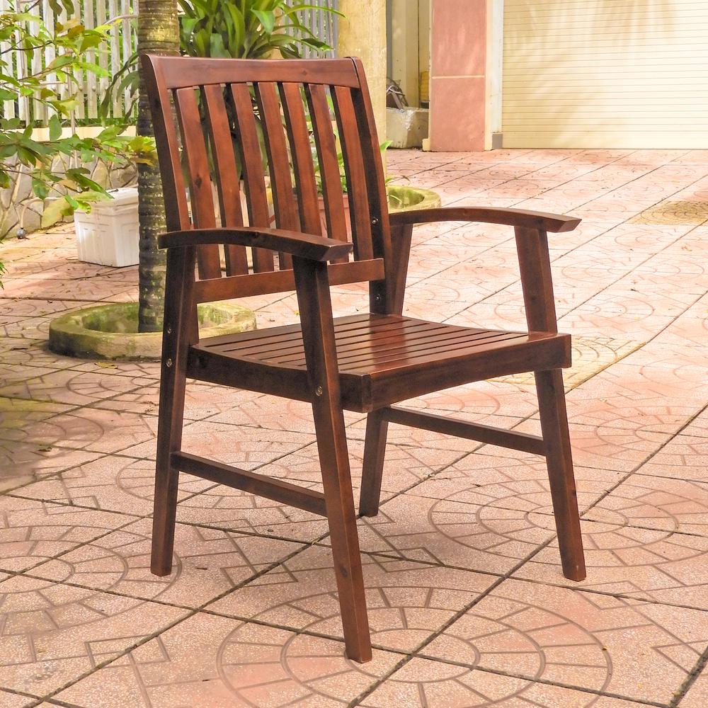 Highland Acacia Americana Arm Chair (Set of 2). Picture 1