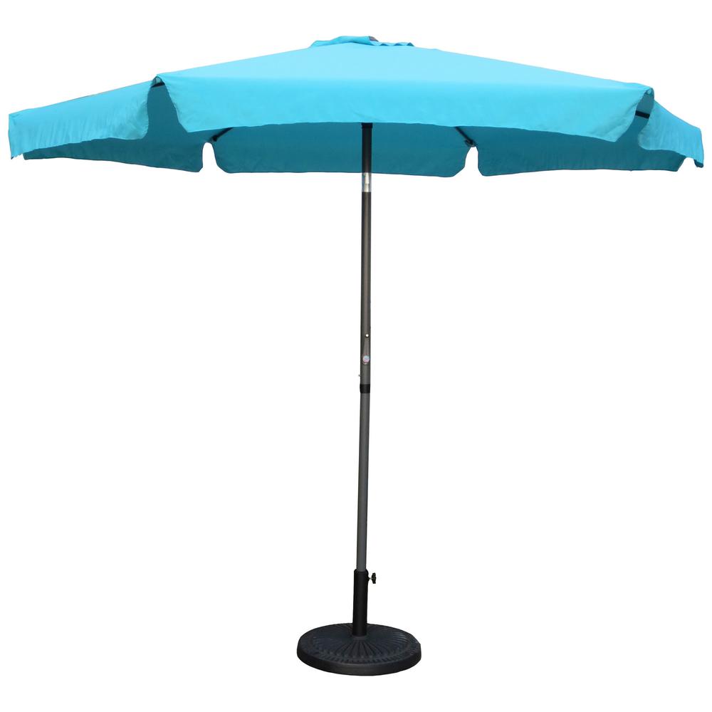 Outdoor 9 Foot Aluminum Umbrella With Flaps. Picture 1