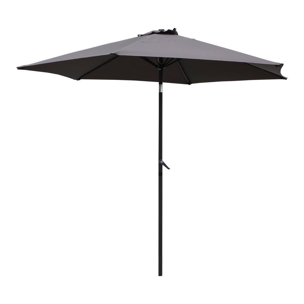 St. Kitts Aluminum 9-foot Patio Umbrella, Grey. Picture 1