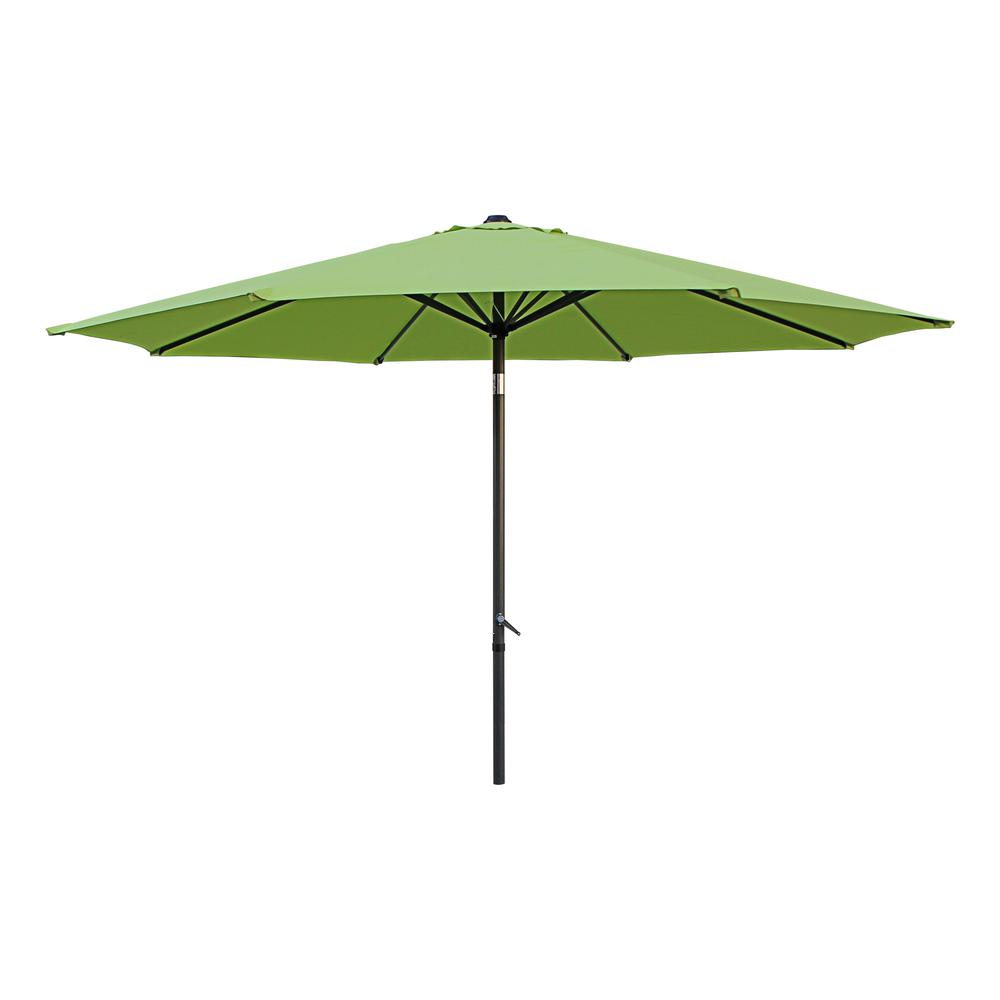 St. Kitts Aluminum 11.5-foot Patio Umbrella, Light Green. Picture 1