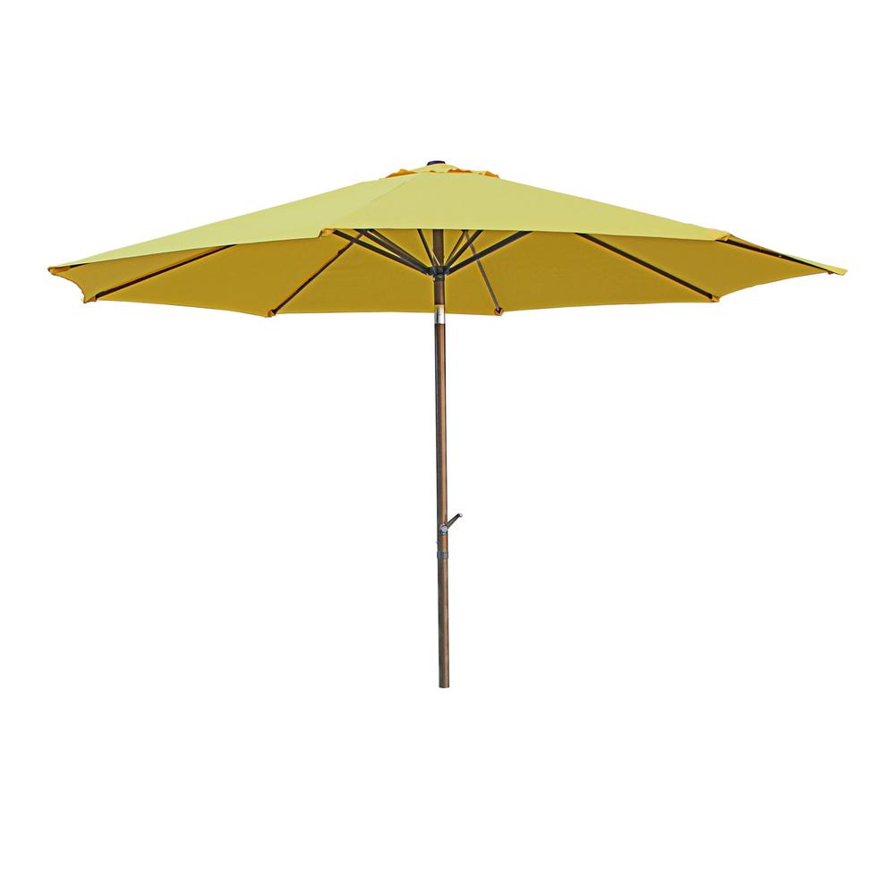 St. Kitts Aluminum 11.5-foot Patio Umbrella, Yellow. Picture 1