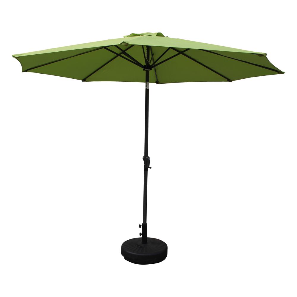 St. Kitts Aluminum 10-foot Patio Umbrella, Grass Green. Picture 1