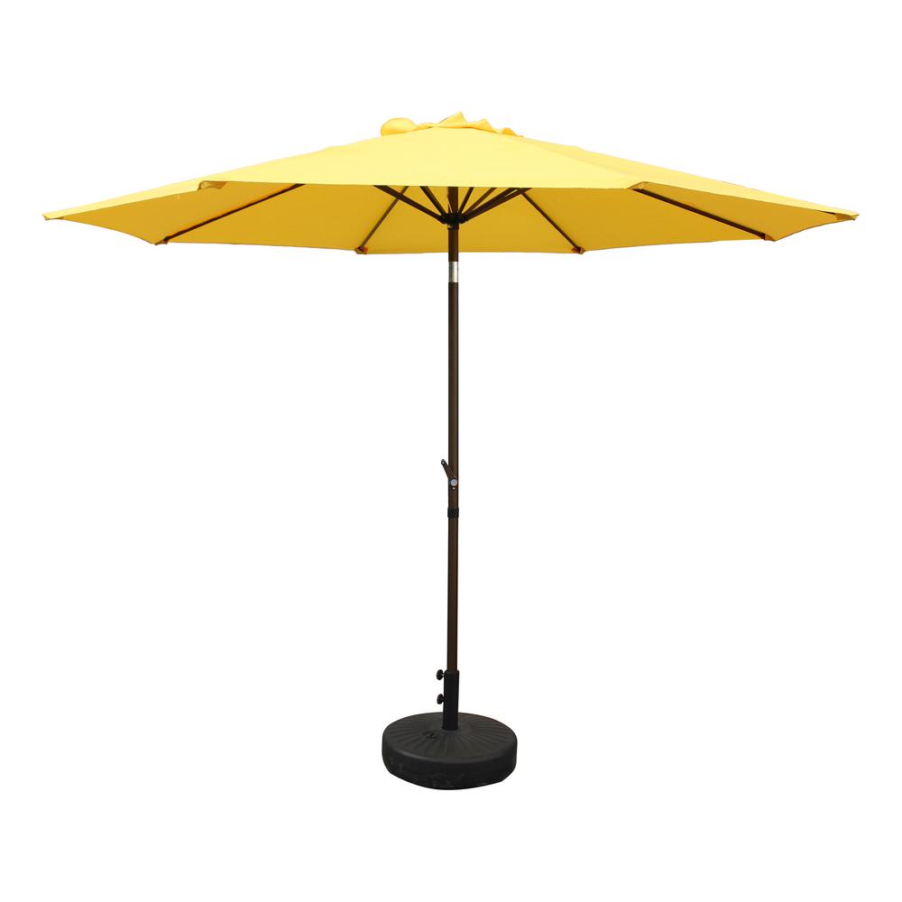 St. Kitts Aluminum 10-foot Patio Umbrella, Yellow. Picture 1
