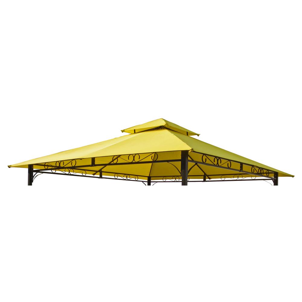 ST. Kitts Replacement Canopy for 10-foot Vented Canopy Gazebo, Yellow. Picture 1