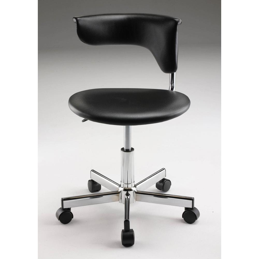 Pvc Office Chair, 19.5"X19.5"X26"-30"H. Picture 1