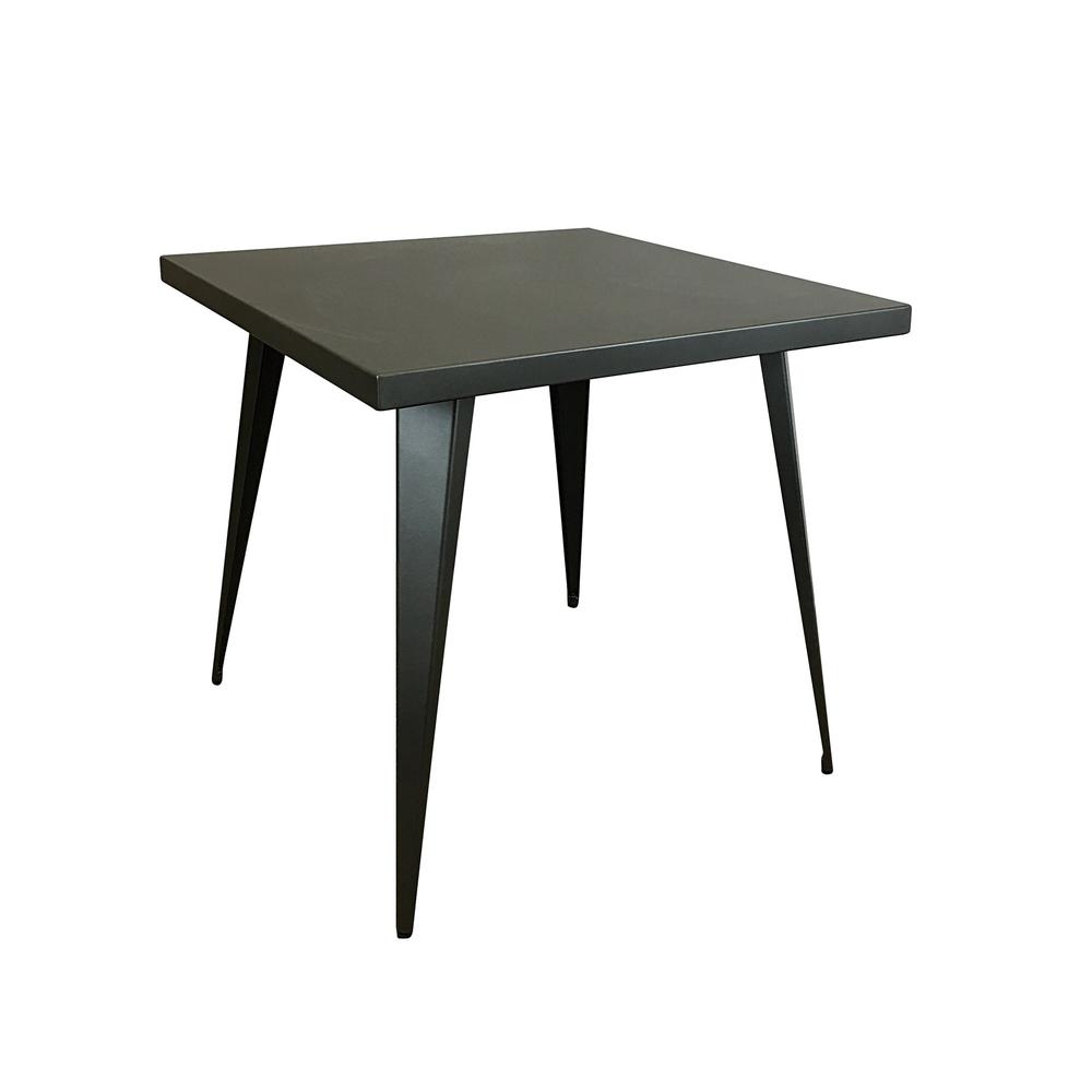 Square Metal Top Dining Table W/ Metal Legs. Picture 2